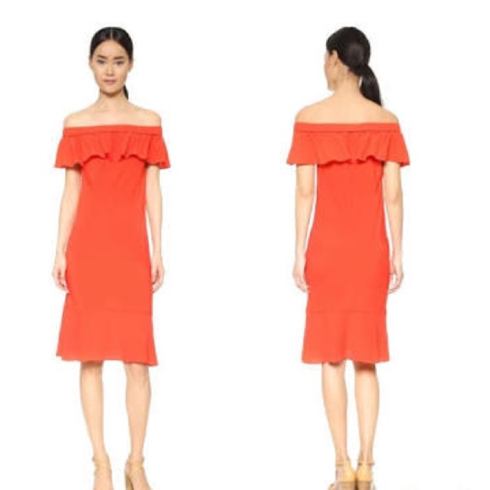 Veronica Beard Oleta Off the Shoulder dress - Picture 3 of 4